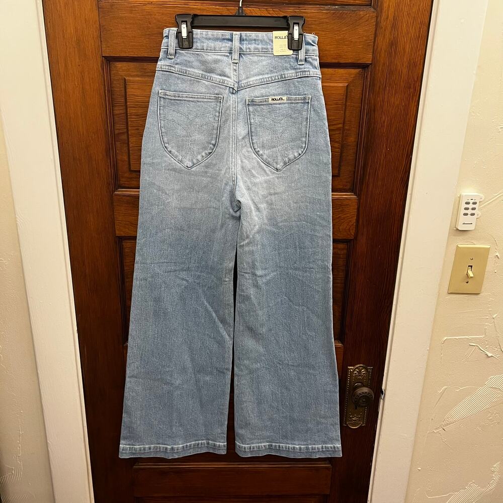 Rolla's High Rise Wide Leg Jeans size 24 NWT's Blu Jeans $129 - Picture 7 of 15